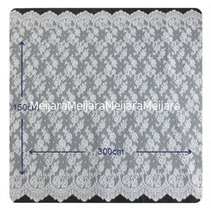 Chiny Koronkowa kwiecista Chantilly zapiekanka Lace, BV / ITS Suknia ślubna 150 x 300 cm dostawca