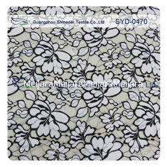 Chiny Normalne farbowanie Two Tone Cotton Nylon Lace Fabric Flower Fabric For Women Garment dostawca
