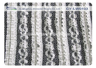 Chiny Eco Friendly Cotton Stretch Koronkowa tkanina na sukienkę, Odzież skurczoodporna CY-LW0103 dostawca
