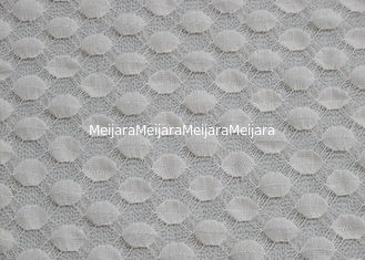Chiny Rozpuszczalny w wodzie biały rozciągliwy materiał koronki w tkaninie 125cm szerokości CY-LW0667 dostawca