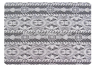 Chiny Geometryczna poliestrowa tkanina koronkowa OEM / ODM CY-CT9097 dostawca