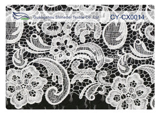 Chiny OEM / ODM Custom Nylonowa haftowana koronkowa tkanina na sukienkę CY-CX0014 dostawca