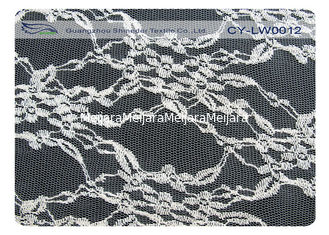 Chiny 150 cm szerokości bawełny nylon zapiekanka koronki tkaniny na suknie ślubne CY-LW0012 dostawca