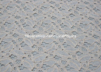 Chiny Ivory Cotton Nylonowa koronka antystatyczna tkanina na sukienki OEM / ODM CY-LW0707 dostawca