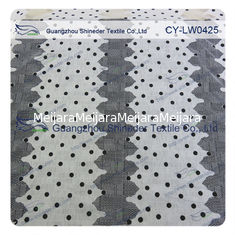 Chiny Moda Poliester i bawełna Wypalony Koronkowy materiał z polka dot do noszenia na co dzień dostawca
