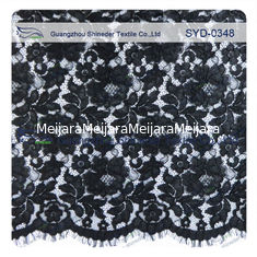 Chiny Niestandardowe nylonowe i bawełniane Thic Wedding Dress Cord Lace Fabric Fabric dostawca