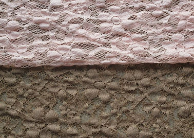 Koronkowa tkanina z nylonowego elastanu Allover / elastyczna kwiecista tkanina koronkowa CY-LW0104 dostawca
