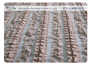 Tekstylia domowe Rozciągliwy materiał koronkowy 40% Nylon 50% bawełna 10% elastan CY-LW0103 dostawca