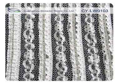 Eco Friendly Cotton Stretch Koronkowa tkanina na sukienkę, Odzież skurczoodporna CY-LW0103 dostawca