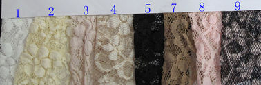 Allover Flower Stretch Lace Fabric 45% Nylon 40% Rayon 15% Spandex OEM / ODM CY-LW0104 dostawca