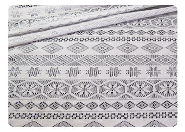 Geometryczny poliestrowy materiał koronki do odzieży / zasłony CY-CT8519 dostawca