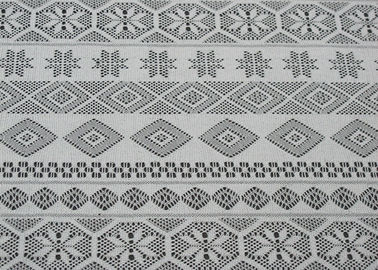 Geometryczny poliestrowy materiał koronki do odzieży / zasłony CY-CT8519 dostawca