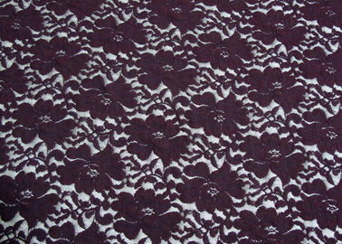 Elastyczna elastyczna tkanina z koronki 60% bawełna 30% nylon 10% elastan CY-LW0790 dostawca