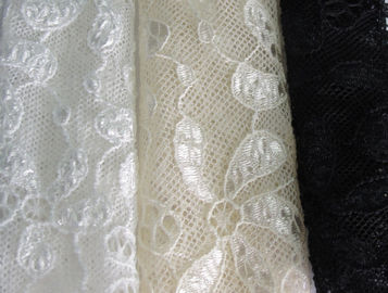 Odporna na kurczenie elastyczna tkanina z koronki, 90% nylon 10% tkanina elastanowa CY-LW0795 dostawca