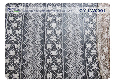 Sukienka bawełniana z nylonu Tkanina z koronki ekologicznej 30% nylon 70% bawełna CY-LW0001 dostawca