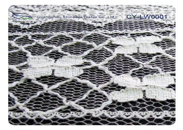 Sukienka bawełniana z nylonu Tkanina z koronki ekologicznej 30% nylon 70% bawełna CY-LW0001 dostawca