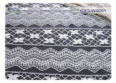 Sukienka bawełniana z nylonu Tkanina z koronki ekologicznej 30% nylon 70% bawełna CY-LW0001 dostawca