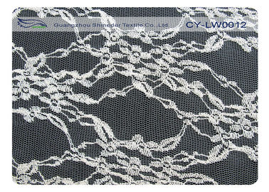 150 cm szerokości bawełny nylon zapiekanka koronki tkaniny na suknie ślubne CY-LW0012 dostawca
