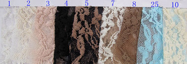 150 cm szerokości bawełny nylon zapiekanka koronki tkaniny na suknie ślubne CY-LW0012 dostawca