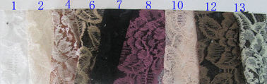 Tkanina bawełniana nylonowa z czarnej koronki, 65% nylon + 35% bawełna CY-LW0016 dostawca