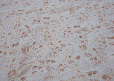 Ivory Cotton Nylonowa tkanina koronkowa na sukienki dostawca