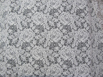 Eco Friendly Cotton Nylon Flower Koronkowa tkanina biała na bluzkę OEM ODM dostawca