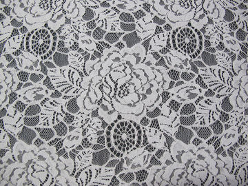 Eco Friendly Cotton Nylon Flower Koronkowa tkanina biała na bluzkę OEM ODM dostawca