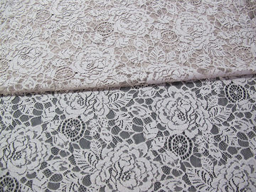 Eco Friendly Cotton Nylon Flower Koronkowa tkanina biała na bluzkę OEM ODM dostawca