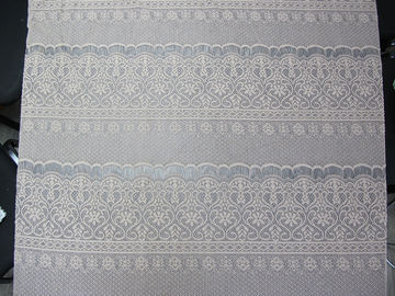 Szare rzęsy z dzianiny bawełnianej Nylon Rozciągliwy Koronkowy materiał Gruby kwiat dla pani sukni dostawca