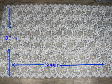 Curtain Modern Gold Coloured Big Eyelash Lace And Fabric Przycinanie High Grade dostawca