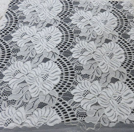 150CM Szerokość tkanina bawełniana Nylonowa tkanina Lace Purple / White / Black For Ladies Dressing dostawca