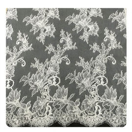 Kość słoniowa Chantilly Lace Tapicerka, Bridal Cream Cord Koronkowa tkanina dostawca