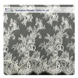 Kość słoniowa Chantilly Lace Tapicerka, Bridal Cream Cord Koronkowa tkanina dostawca