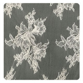Kość słoniowa Chantilly Lace Tapicerka, Bridal Cream Cord Koronkowa tkanina dostawca