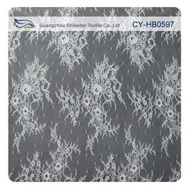 Fashion Nylon Stretch Eyelash Ruffled Lace Tapicerka / Haftowana Koronkowa tkanina dostawca