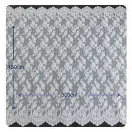 Chantilly Lace Fabric Koronkowa zasłówka do sukni damskiej, biała i szara dostawca