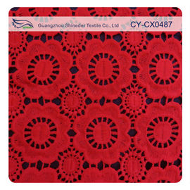Red Stretch Floral Haftowana Koronkowa sukienka dla kobiet i góry dostawca